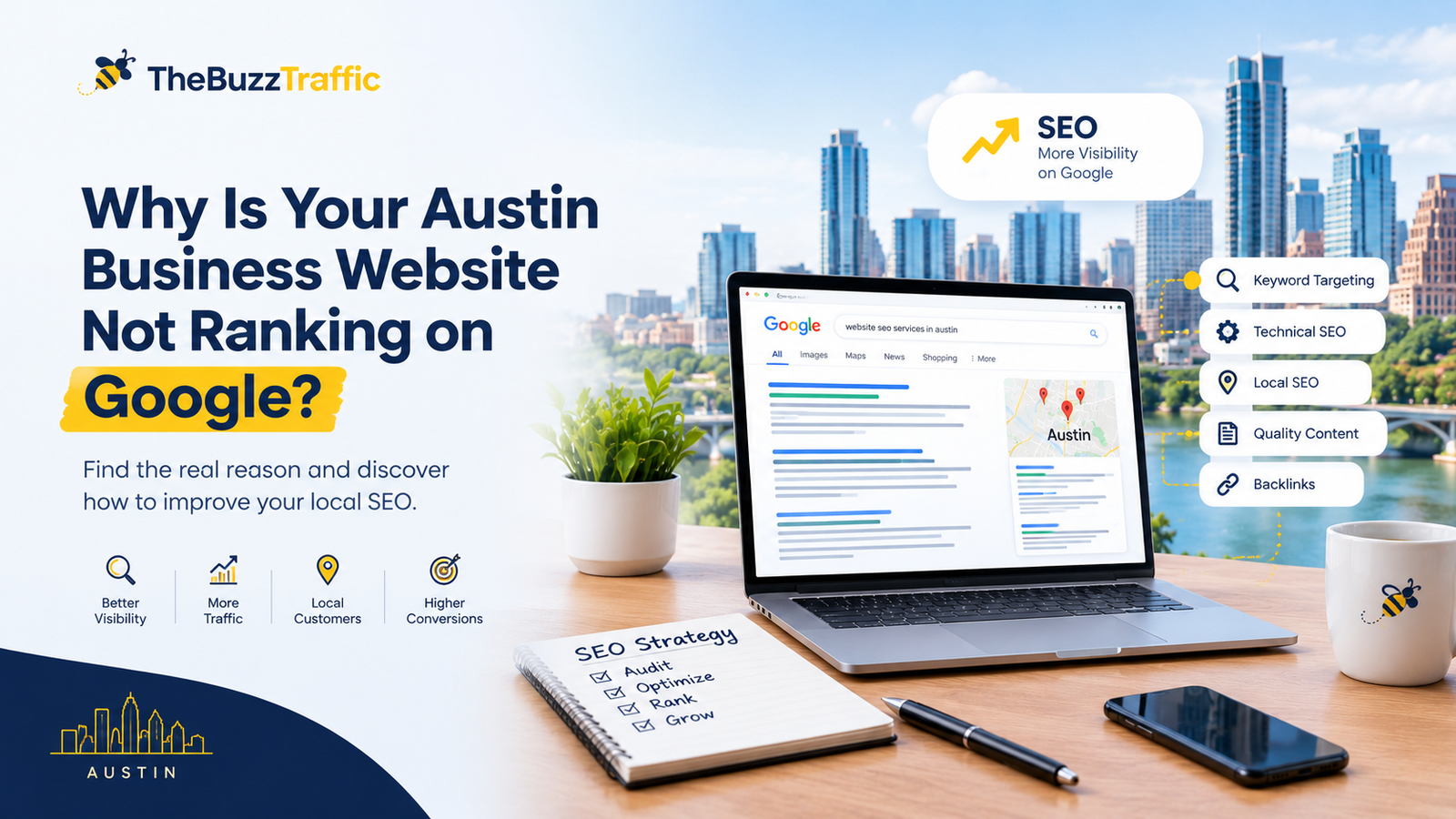 Why an Austin business website is not ranking on Google and how SEO improves local search visibility