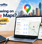 Not Showing on Google Maps GMB Services in Austin, Texas oogle Maps local pack showing three Austin business listings for a service search